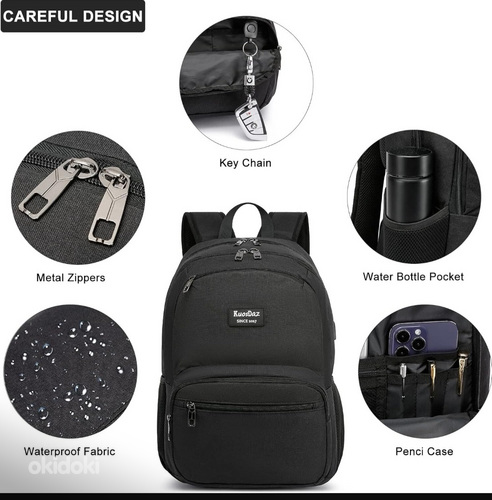 Новый непромокаемый рюкзак для лаптопа,школы,путешествий (фото #5)
