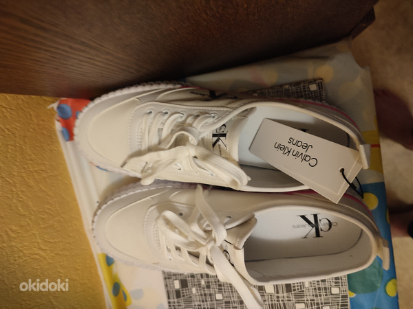 Теннисные кроссовки Calvin Klein, летняя обувь (фото #3)