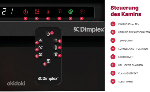 Dimplex XHD23 elektrilise kamina sisestus (foto #3)