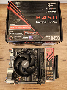 AM4 ITX combo Ryzen 5 pro 4650G + B450 gaming ITX/ac (1 foto / 1)