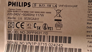 Philips teler 26PF9531/10 (2 foto / 3)