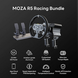 Moza Racing R5 Bundle Steering Rool pedaalid (1 foto / 1)
