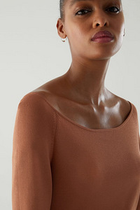 COS Knitted Off-Shoulder Tube Dress, L (4 foto / 8)