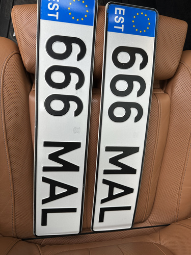 Номерные знаки 666MAL