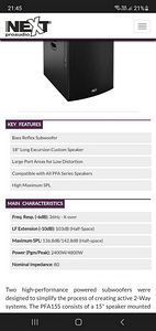 UUS Passive Front-Loaded High Power Subwoofer (3 foto / 3)