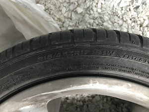 R17 5x100 литые диски с резиной M+S (3 фото из 3)