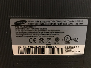 Monitor Samsung S24B350H 24' 77Hz (2 foto / 2)