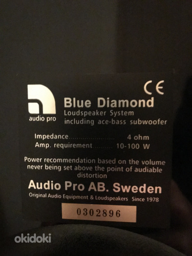 Audio Pro Blue Diamond ver1 kõlarid (foto #3)