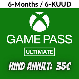 SOODNE! XBOX Game Pass Ultimate (6-kuud)