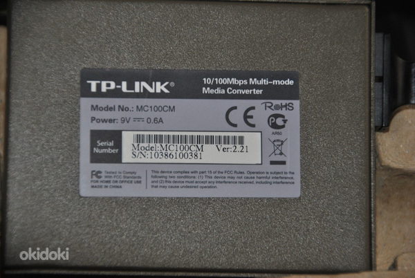 Võrguseade TP-LINK Media Converter MC100CM (foto #2)