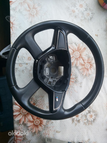 Кожаное рулевое колесо Skoda Octavia (фото #1)
