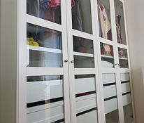 IKEA TYSSEDAL стеклянная дверь с петлями 50х229 см