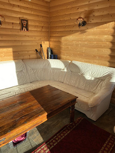Угловой кожаный диван (4 фото из 5)