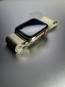 Apple Watch Series 7 GPS+LTE 45mm Gold Stainless Steel BH94% (1 foto / 10)