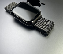 Apple Watch Series 7 GPS+LTE 45 мм графит нержавеющая сталь