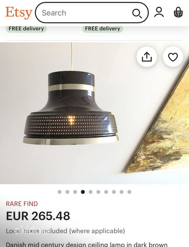 Винтажная ретро-лампа от уважаемого дизайнера Карла Тора (фото #8)
