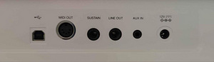 Valge haamri klahvidega digitaalklaver / White digital piano (5 foto / 7)
