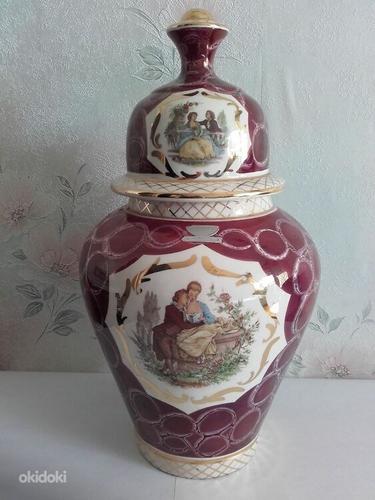 Большая фарфоровая ваза Бельгия. (фото #1)