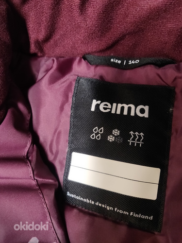 Новая! Рейма зимняя куртка. Размер 140см. (фото #6)
