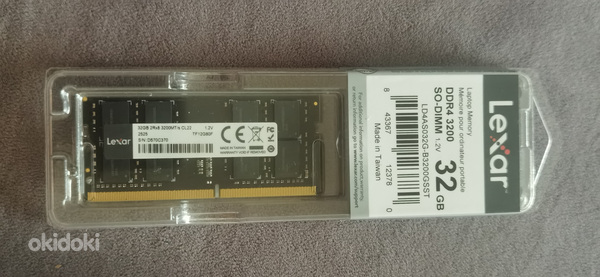 Lexar DDR4 32GB -Uus