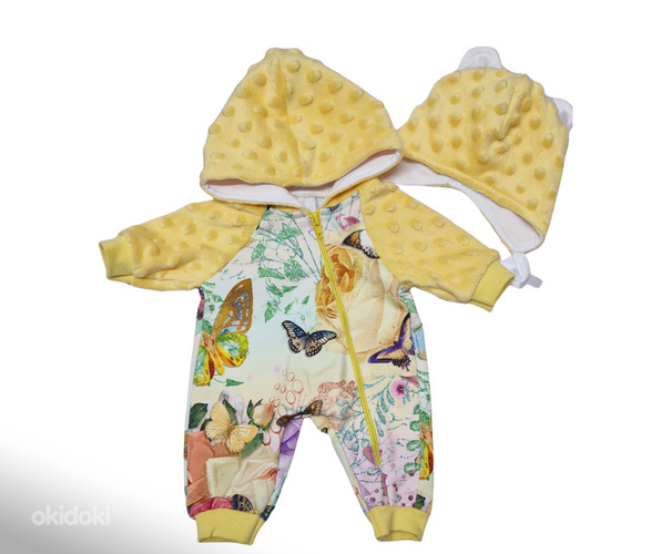 Baby Born nukule (43cm) kombekas ja müts. UUS! Käsitöö