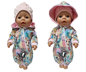 Baby Born nukule (43cm) kombekas ja müts. UUS! Käsitöö