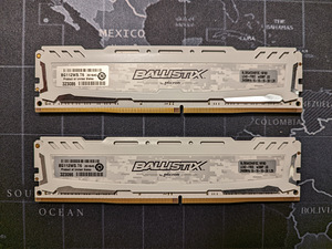DDR4 16Gb 2400MHz Crucial Ballistix Sport RAM 2x8Gb mälu (2 foto / 2)