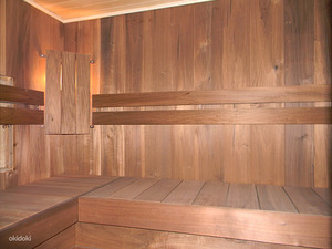 Sauna seinapaneelid (kuumtöödeldud pappel) (1 foto / 3)