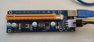 USB 3.0 PCI-E Riser 1X 4X 8X 16X Extender Riser Adapter Card (4 foto / 5)