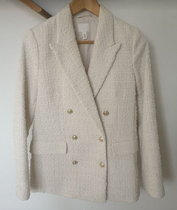 H&M bouclé blazer XS