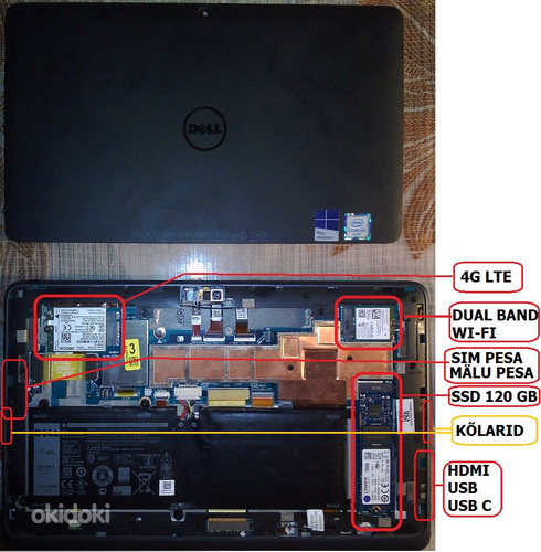 Full HD бизнес-планшет Dell 8/120, SIM, iD, HDMI, WIFI, BT (фото #10)