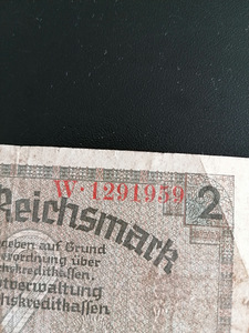 Paberraha Zwei Reischmark (2 foto / 4)