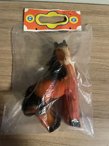 Поролоновая ретро игрушка ,,Лошадь’’ в оригинальной упаковк