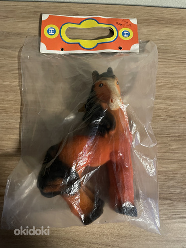 Поролоновая ретро игрушка ,,Лошадь’’ в оригинальной упаковк (фото #1)
