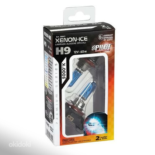 Lampa H9 halogeenid Xenon Ice 5000K