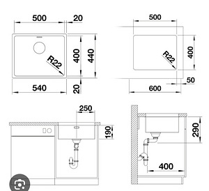 M:Roostevaba köögivalamu Blanco Andano 500-U (3 foto / 3)