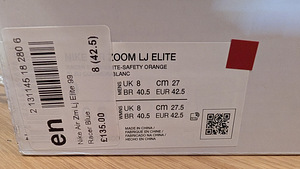 Новые Nike Air Zoom LJ Elite шиповки, размер 42,5 - 27 см (3 фото из 10)