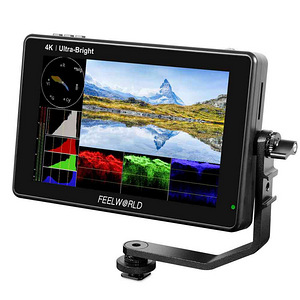 7" ultra bright 2200nit camera monitor + cage/sunhood (2 foto / 3)