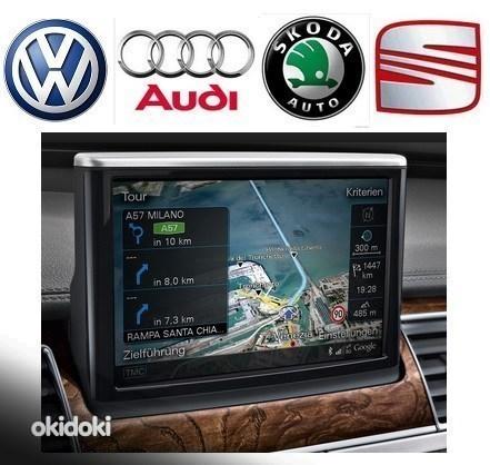 Audi A4 A5 A6 A7 A8 Q5 Q7 MMI 2G 3G+ обновление карт GPS (фото #1)