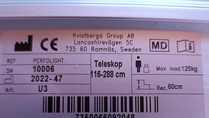 Uus kaldtee teleskoop 116-288cm (2 foto / 4)
