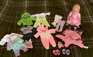 Nukk Baby Born + voodi + nukuriided (1 foto / 5)