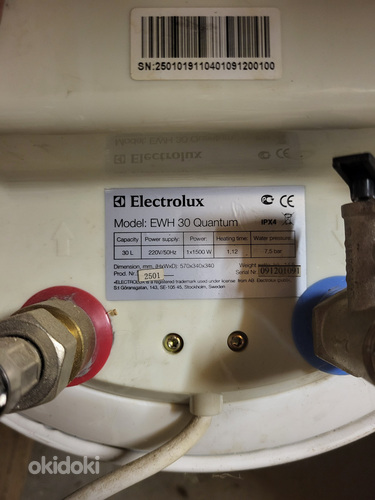 Electrolux boiler 30l (foto #3)