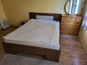 Voodi koos madratsi ja madratsikattega 160cm (2 foto / 2)