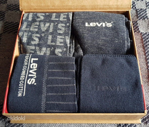 Levis мужские носки 39-42, 4 пары (фото #1)