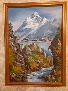 Картины с видами на Гималайские горы 3 шт.