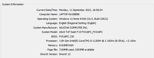 ASUS TUF GAMING FX516PC-HN101W (3 foto / 4)