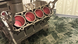 Стол из блока V8 (3 фото из 3)