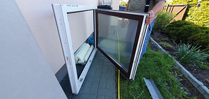 PVC aken - 70x1000x1250, topeltklaasid (kolmekihiline) (3 foto / 5)
