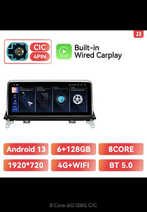 BMW X5 X6 E70 E71 Uus Android 13 Multimedia CarPlay. (1 foto / 6)