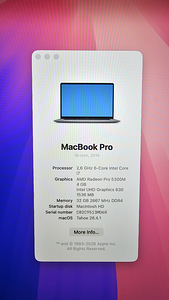 MacBook Pro 16" 2019, i7, 32 ГБ RAM, 512 ГБ SSD (4 фото из 4)